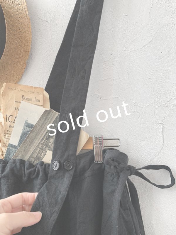 画像2: MARCHE' DE SOEUR／ワンショルダースカート・黒 (2)