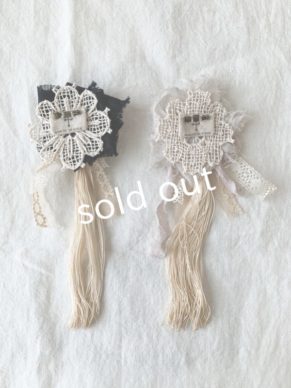 画像5: pollenbienco／アンティークタッセルのブローチ (5)