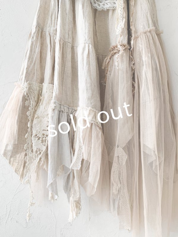 画像4: pollenbienco／アンティークレースのチュニック (4)