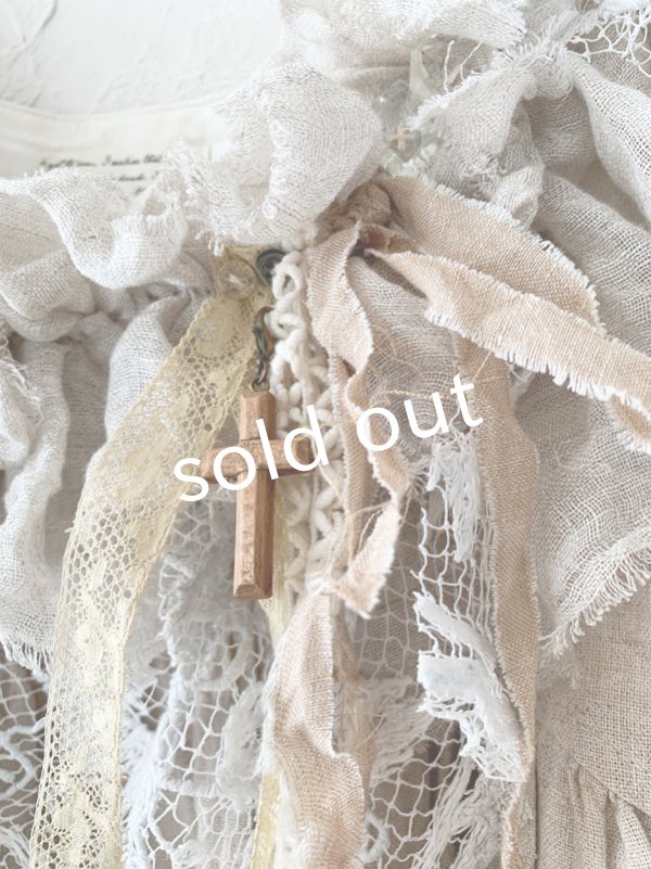 画像3: pollenbienco／アンティークレースのチュニック (3)