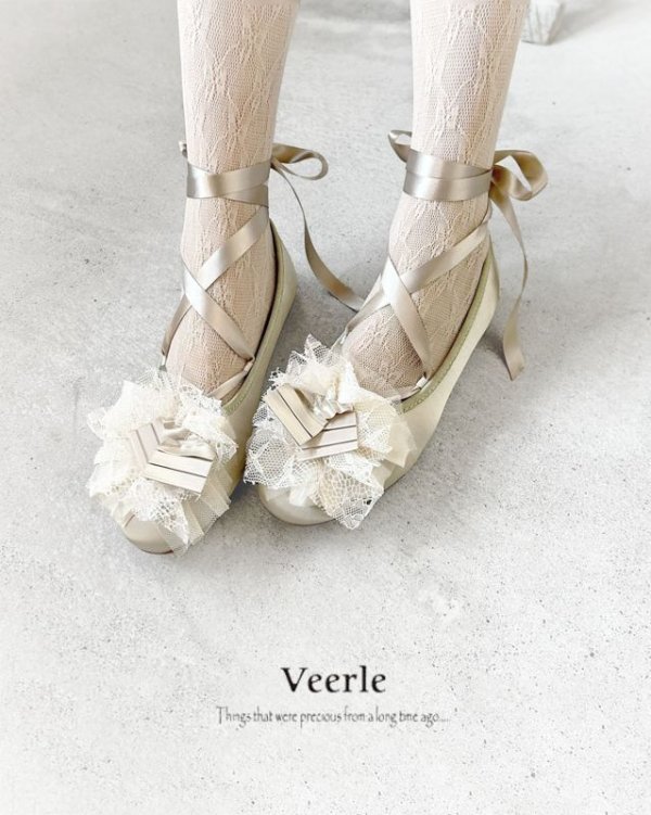 画像4: 【30%OFF SALE】veerle／バレエシューズ・アイボリー (4)