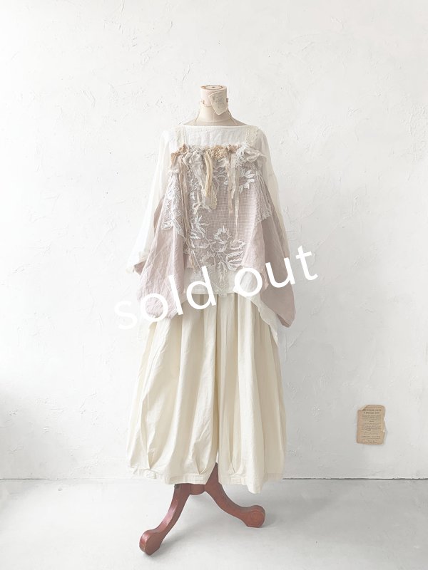 画像8: pollenbienco／アンティークレースのキャミジレ・くすみピンク (8)