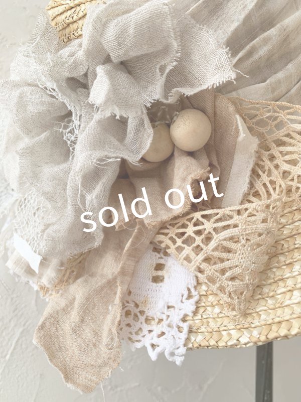 画像3: pollenbienco／アンティークレースの帽子・B (3)