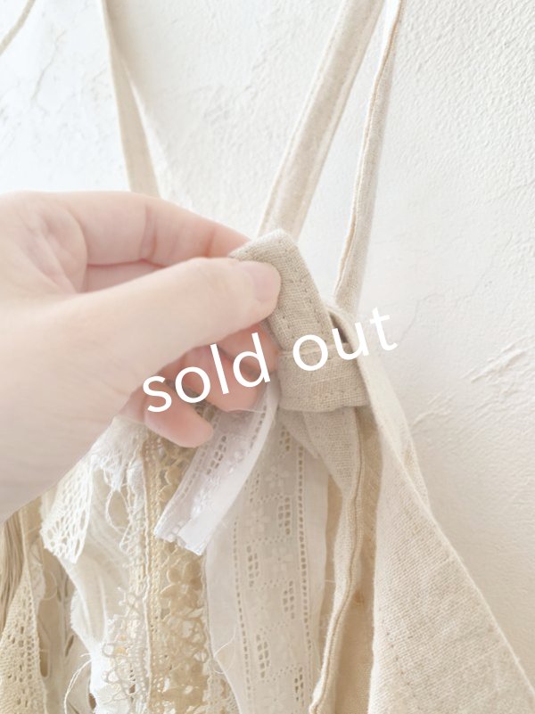 画像3: pollenbienco／アンティークレースのキャミジレ・生成り (3)