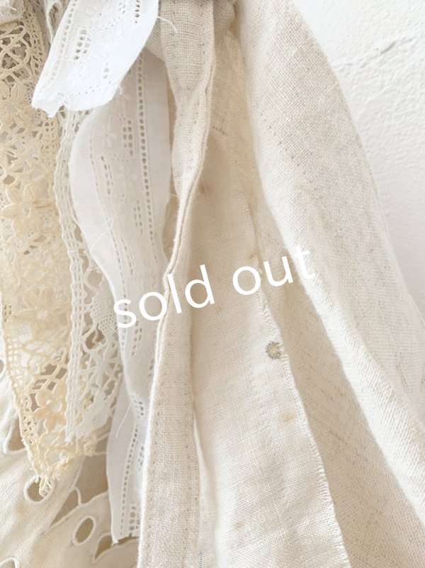 画像8: pollenbienco／アンティークレースのキャミジレ・生成り (8)
