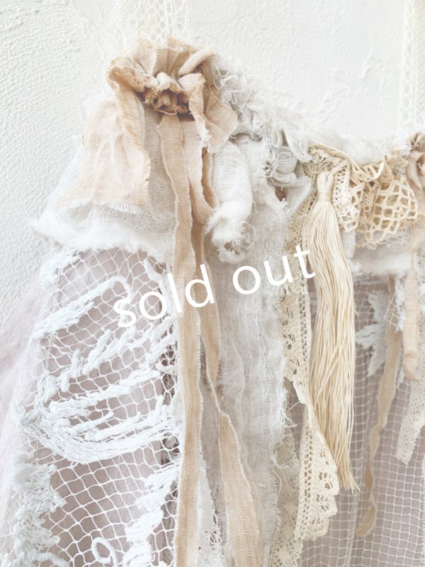 画像4: pollenbienco／アンティークレースのキャミジレ・くすみピンク (4)