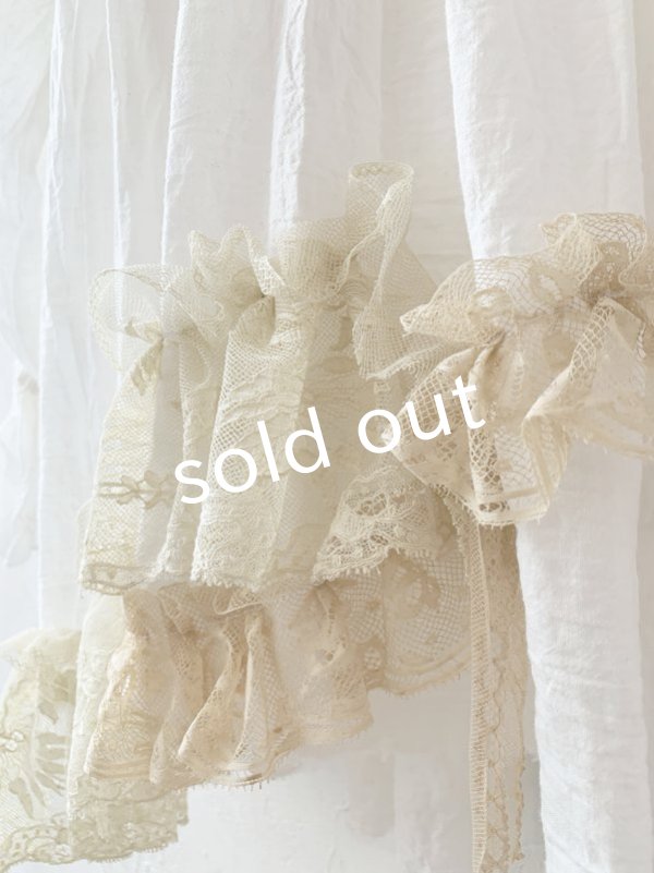 画像4: pollenbienco／ケープ付きアンティークレースプルオーバー (4)