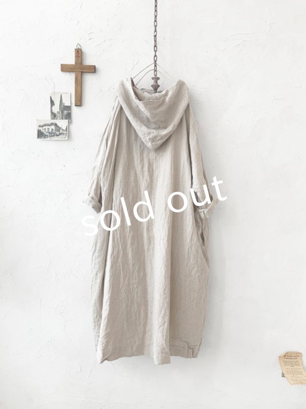 画像9: MARCHE' DE SOEUR／フードワンピース・生成り (9)