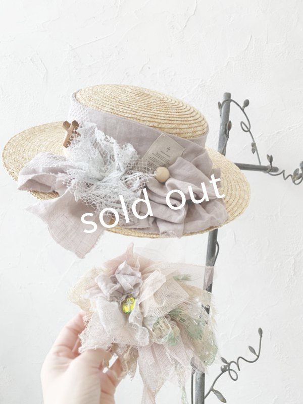 画像3: pollenbienco／アンティークレースの帽子・C (3)