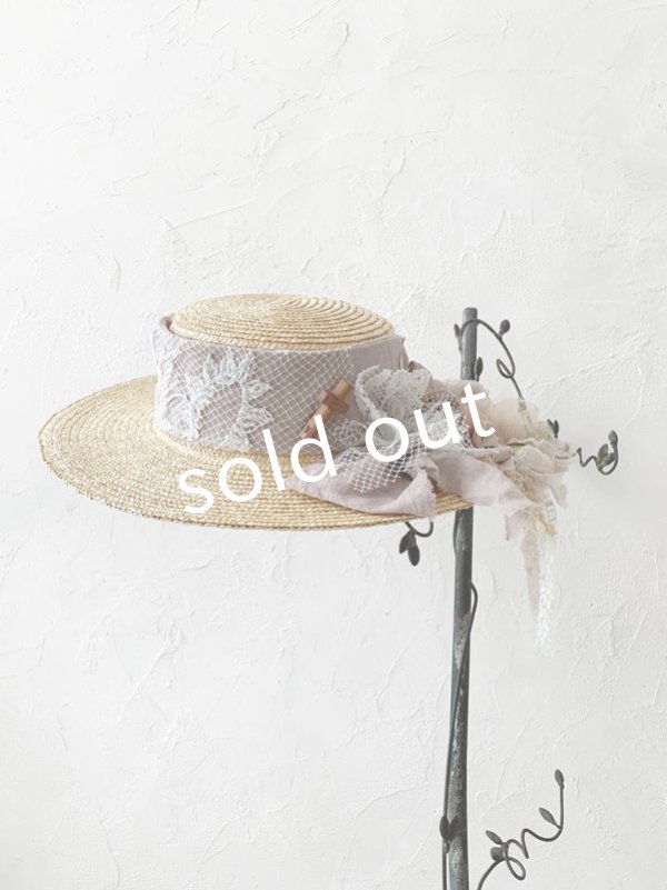 画像4: pollenbienco／アンティークレースの帽子・C (4)