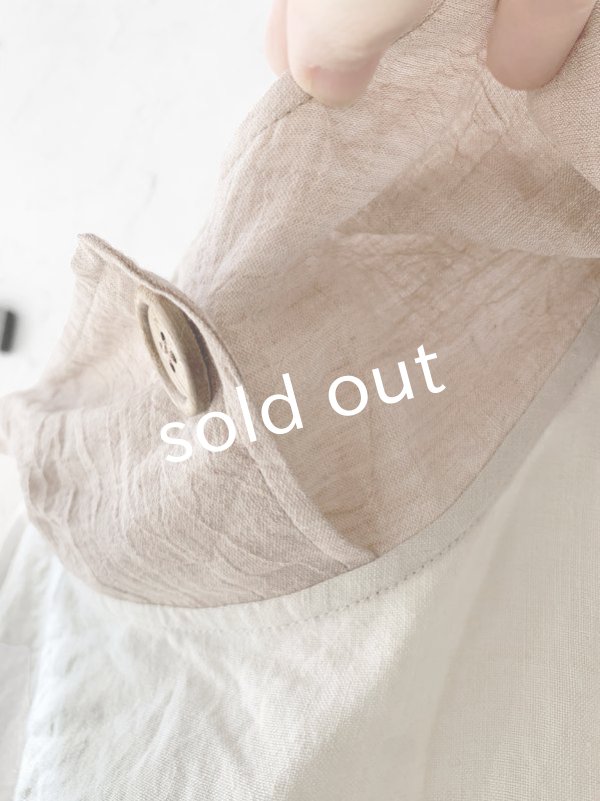 画像8: MARCHE' DE SOEUR／フードワンピース・オフ×ベージュ (8)