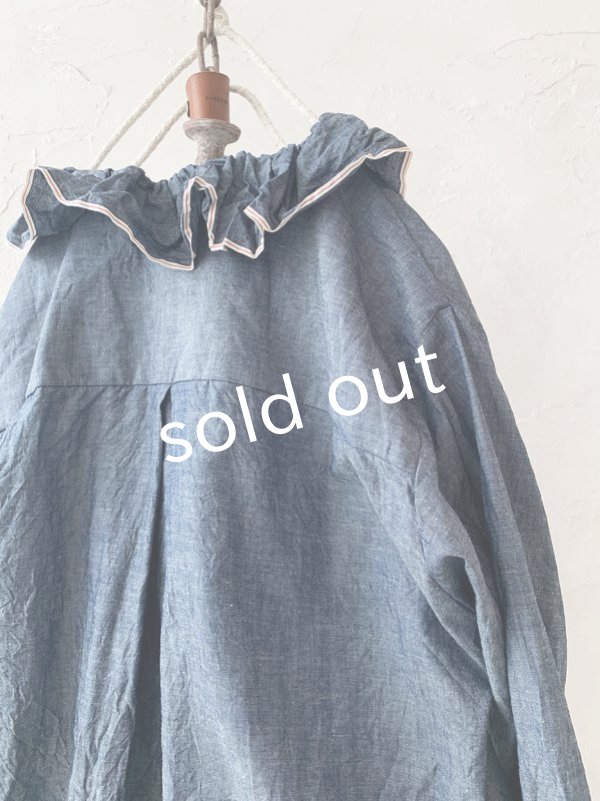 画像10: MARCHE' DE SOEUR／フローフリルブラウス・ダンガリー (10)