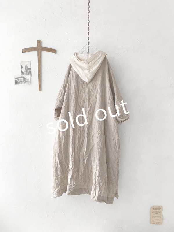 画像10: MARCHE' DE SOEUR／フードワンピース・生成り×オフ (10)