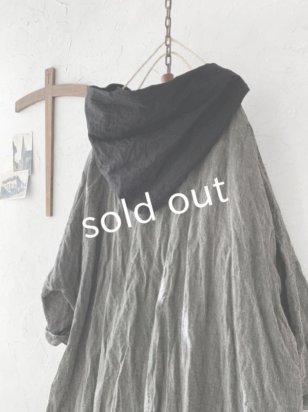 画像8: MARCHE' DE SOEUR／フードワンピース・杢ブラック×黒 (8)