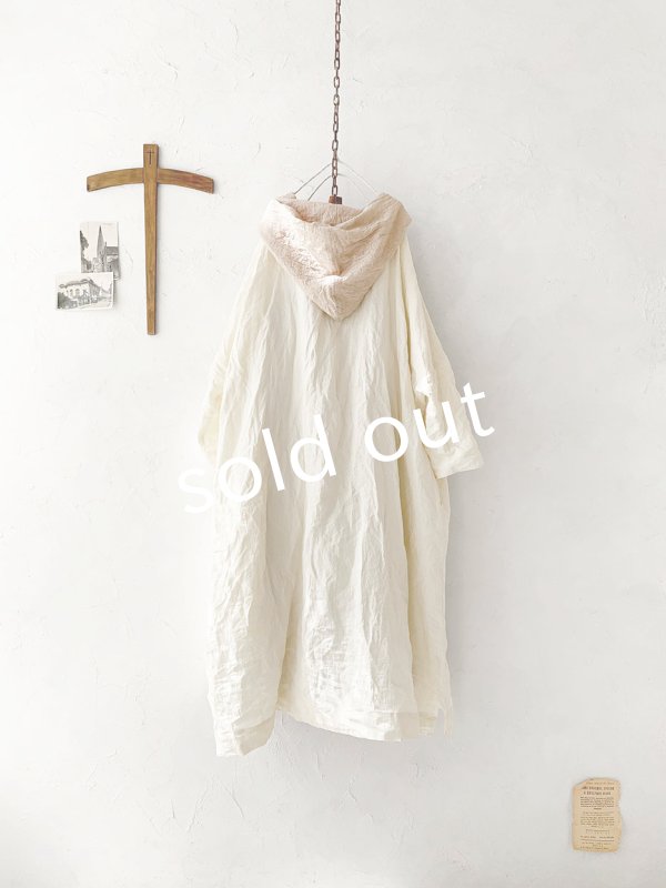 画像11: MARCHE' DE SOEUR／フードワンピース・オフ×ベージュ (11)