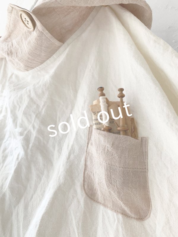 画像3: MARCHE' DE SOEUR／フードワンピース・オフ×ベージュ (3)