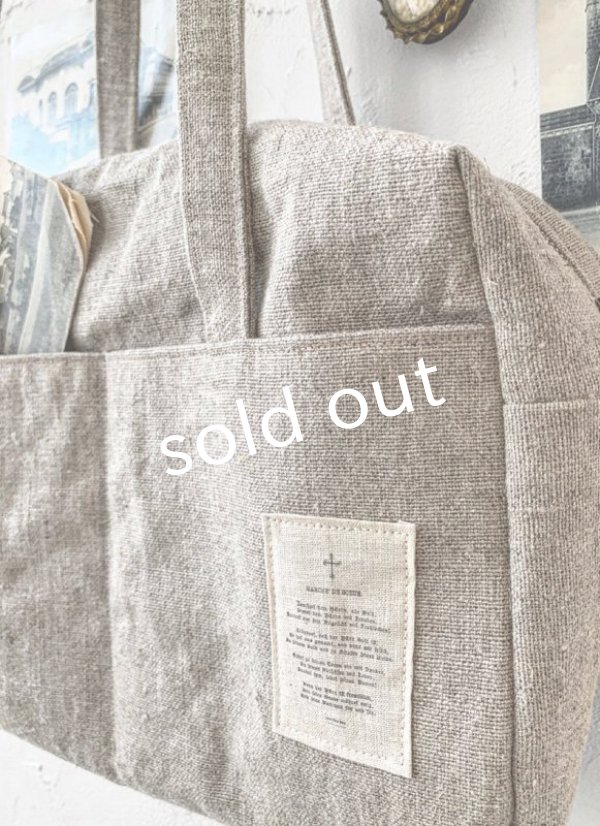 画像7: MARCHE' DE SOEUR／ボストンバッグ・リトアニアリネン (7)