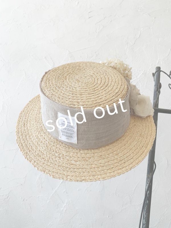 画像8: pollenbienco／プリザーブドフラワーの帽子・ナチュラル (8)