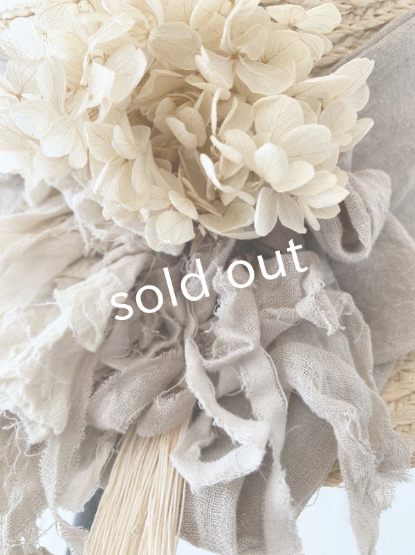 画像3: pollenbienco／プリザーブドフラワーの帽子・ナチュラル (3)