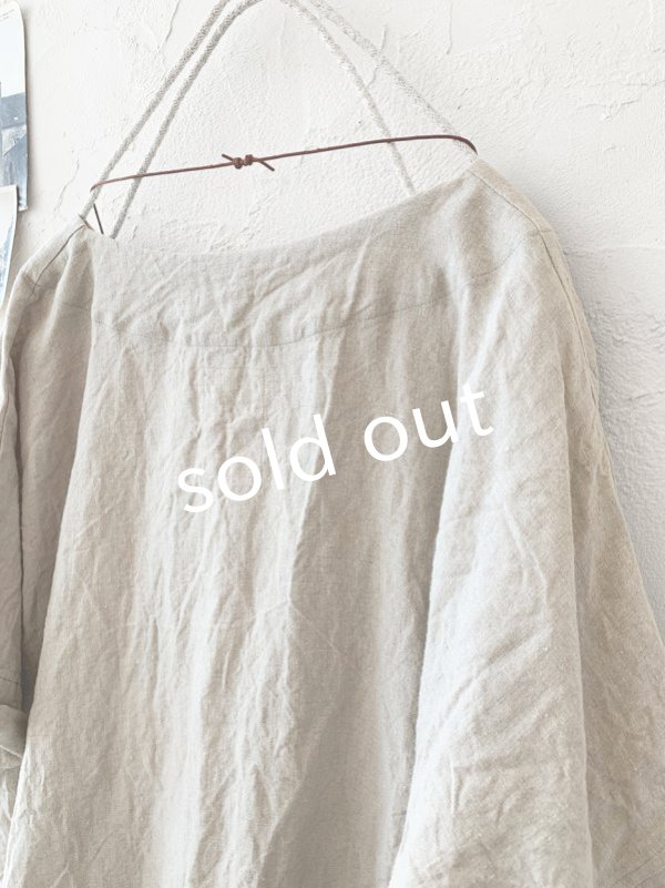 画像7: MARCHE' DE SOEUR／リネンプルオーバー・生成り (7)