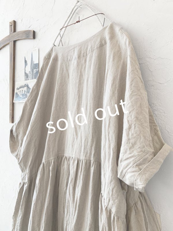 画像7: MARCHE' DE SOEUR／ギャザーワンピース・生成り (7)