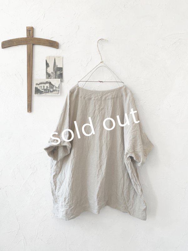 画像6: MARCHE' DE SOEUR／リネンプルオーバー・生成り (6)