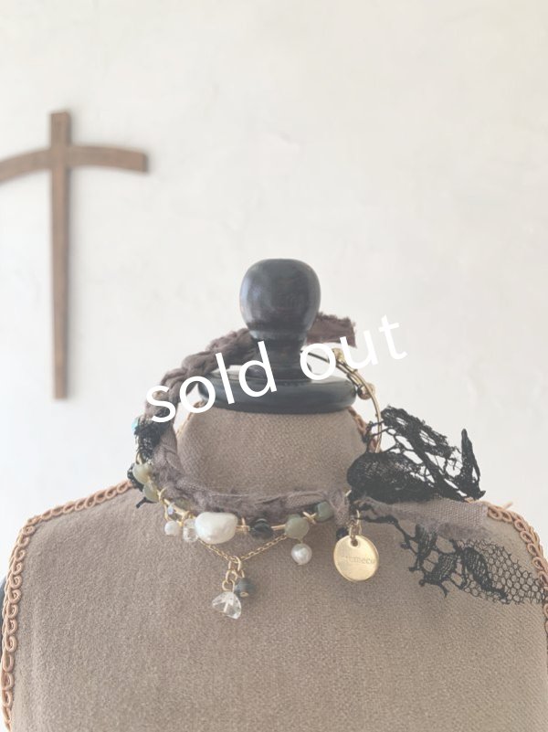 画像4: toromeco／裂き編みバングル・dark (4)