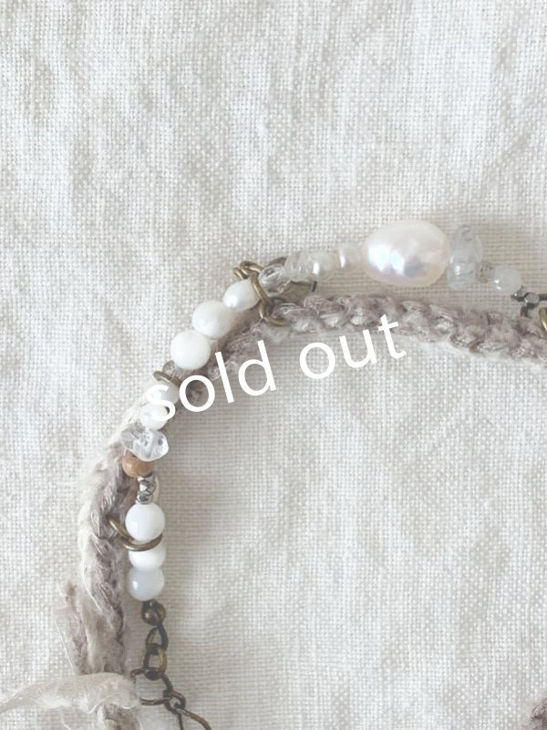 画像7: toromeco／裂き編みブレスレット・mocha (7)