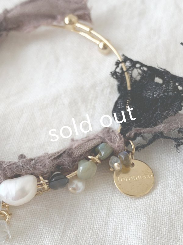 画像6: toromeco／裂き編みバングル・dark (6)