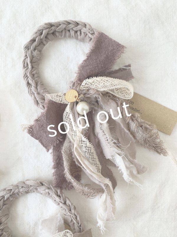 画像6: toromeco／裂き編みのシュシュantique (6)