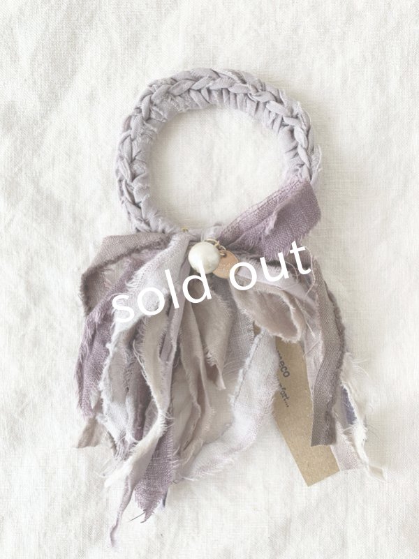 画像2: toromeco／裂き編みのシュシュ (2)