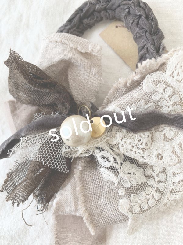 画像3: toromeco/裂き編みのシュシュbig ribbon (3)