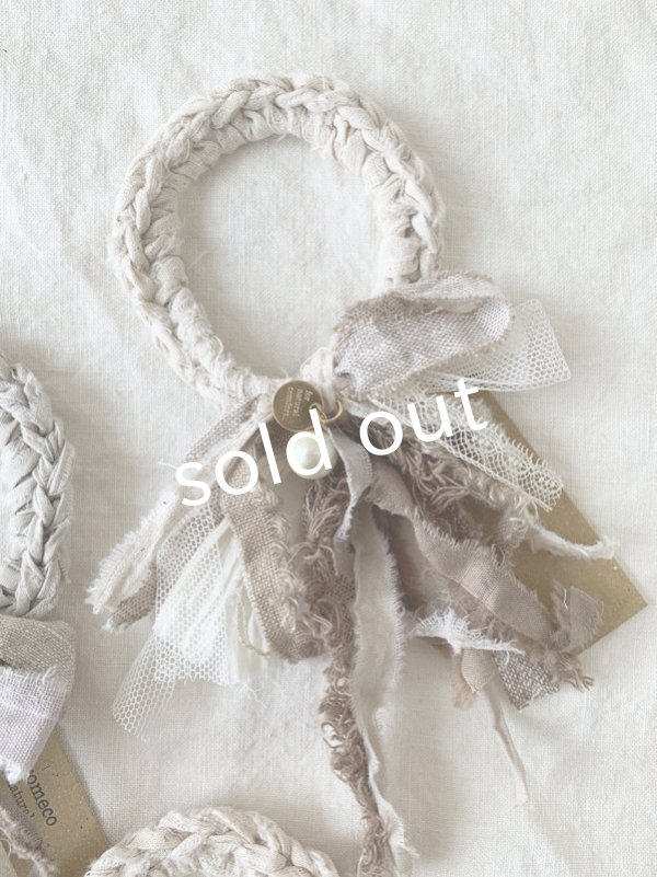 画像6: toromeco／裂き編みのシュシュantique (6)