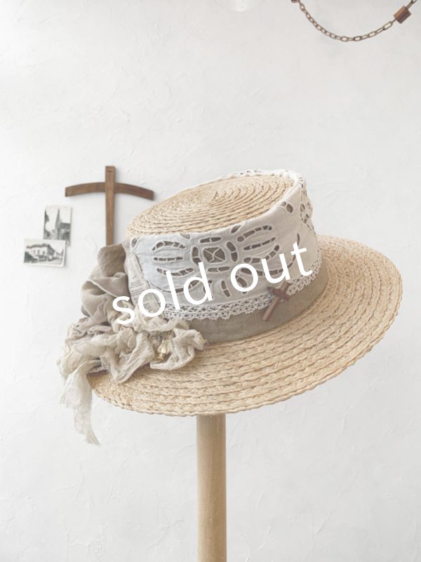 画像4: pollenbienco／アンティークレースの帽子・A (4)