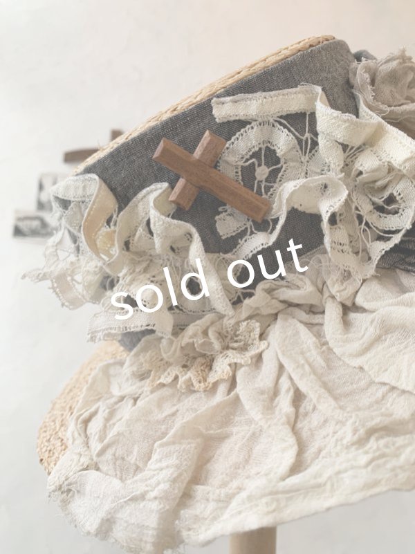 画像3: pollenbienco／アンティークレースの帽子・C (3)