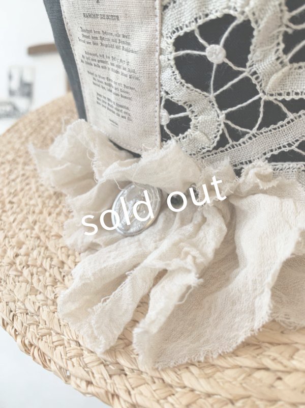 画像7: pollenbienco／アンティークレースの帽子・E (7)