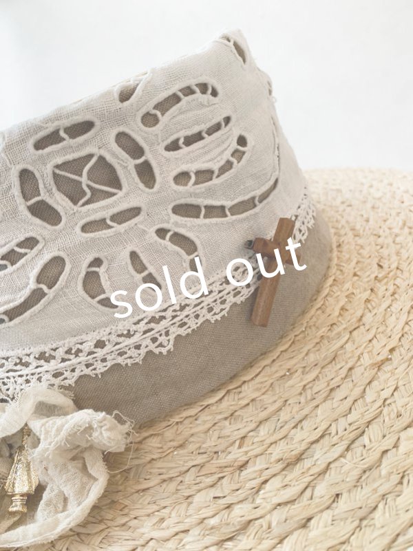 画像6: pollenbienco／アンティークレースの帽子・A (6)