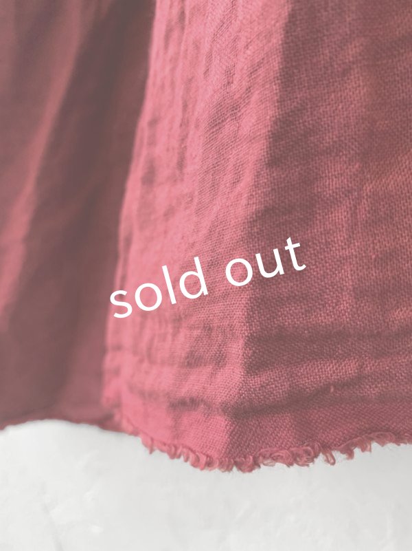 画像4: MARCHE' DE SOEUR／大きなラッフル襟プルオーバー・ファナージュダークレッド (4)