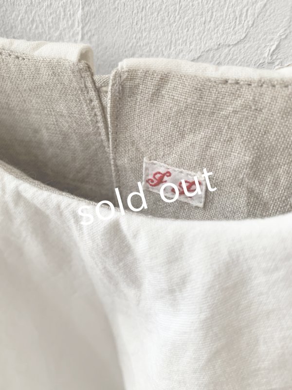 画像5: je suis comme je suis/ビブカラーブラウス・生成り (5)