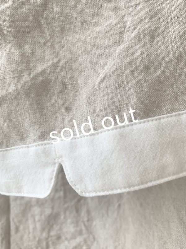 画像4: je suis comme je suis/ビブカラーブラウス・生成り (4)