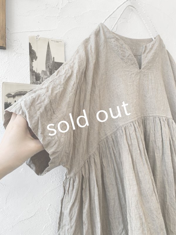 画像3: MARCHE' DE SOEUR/ ギャザープルオーバー・生成り (3)