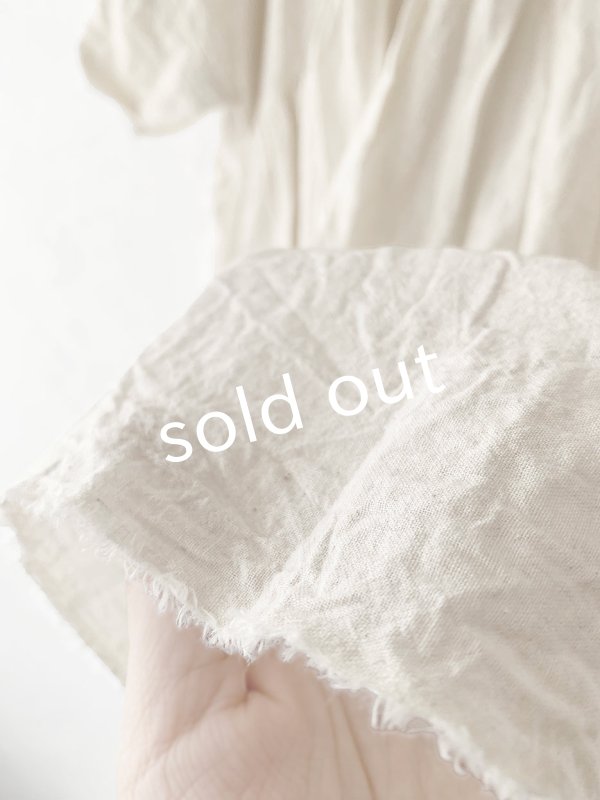 画像6: MARCHE' DE SOEUR/ ギャザープルオーバー・ハーフリネンアイボリー (6)