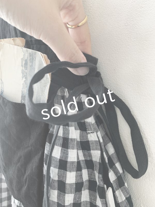 画像6: MARCHE' DE SOEUR／バッククロスワンピース・黒ギンガム (6)