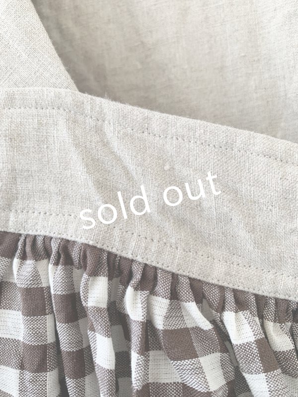 画像10: MARCHE' DE SOEUR／バッククロスワンピース・チョコギンガム (10)