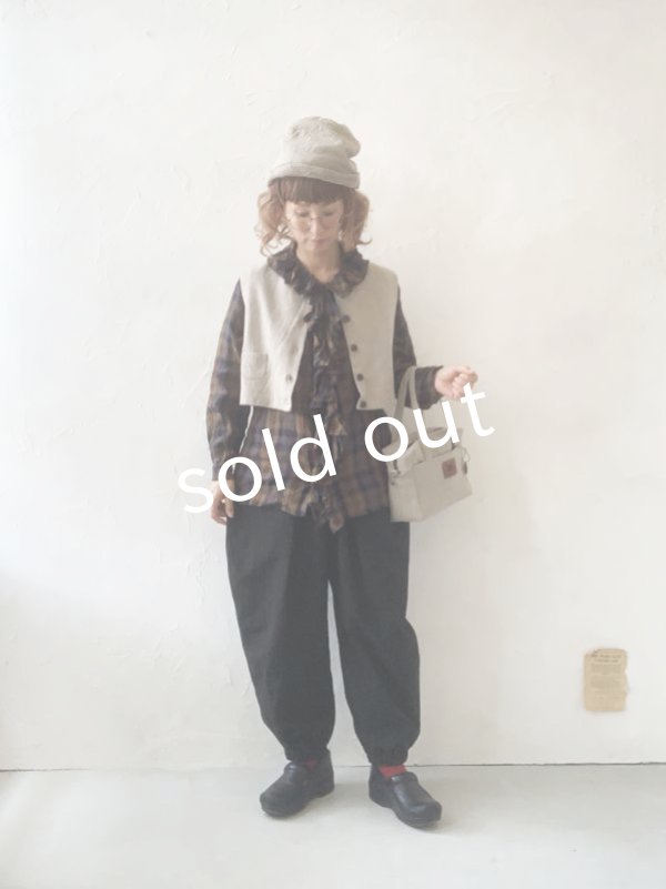 画像11: MARCHE' DE SOEUR／ちびぽけベスト・リトアニアリネン (11)