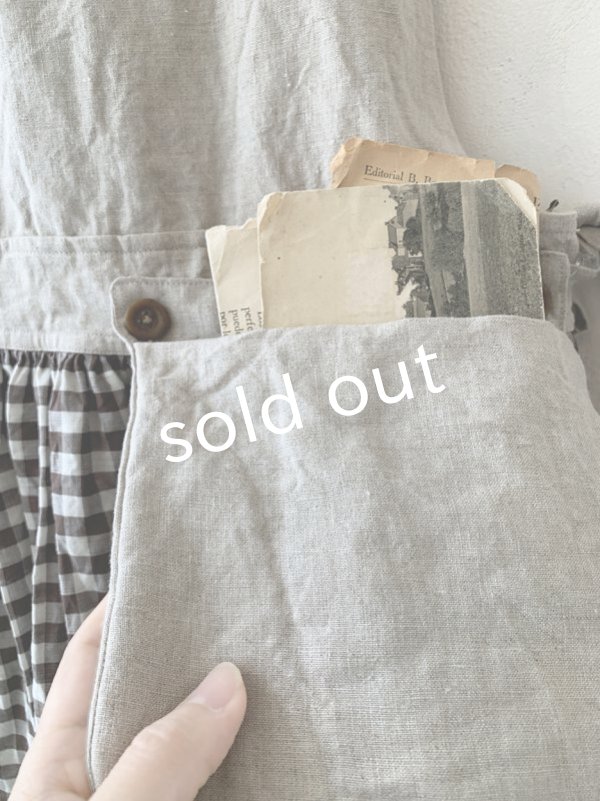 画像4: MARCHE' DE SOEUR／バッククロスワンピース・チョコギンガム (4)