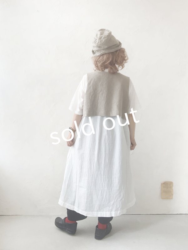 画像14: MARCHE' DE SOEUR／ちびぽけベスト・リトアニアリネン (14)