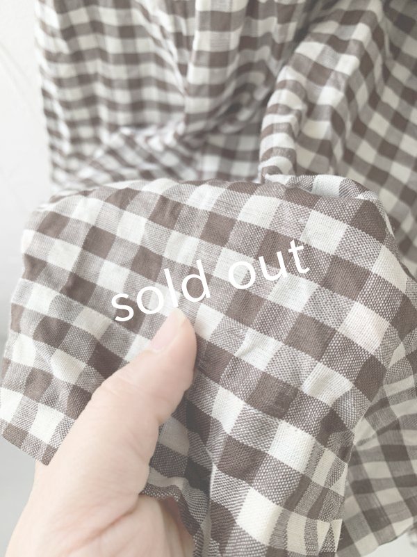 画像6: MARCHE' DE SOEUR／バッククロスワンピース・チョコギンガム (6)