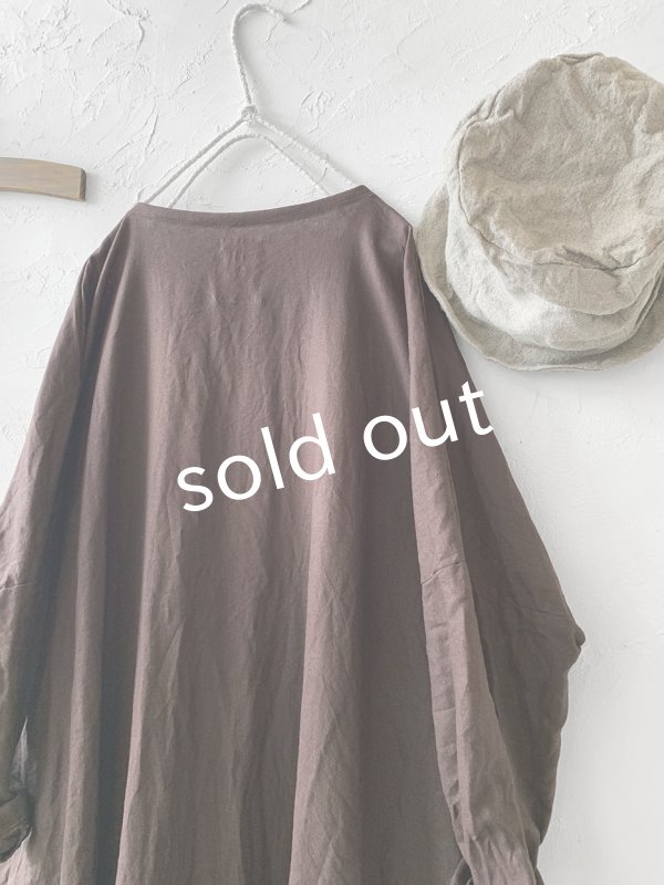 画像8: MARCHE' DE SOEUR／シンプルワンピース・チョコ (8)