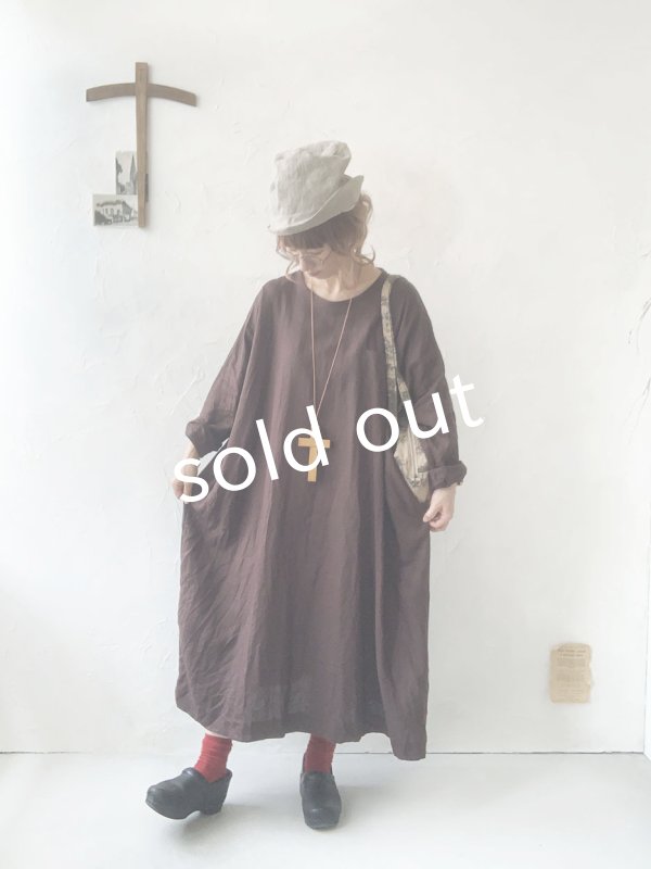 画像11: MARCHE' DE SOEUR／シンプルワンピース・チョコ (11)